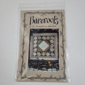 Vtg Bareroots #73 Thanksgiving Wall Quilt Pattern. Uncut
